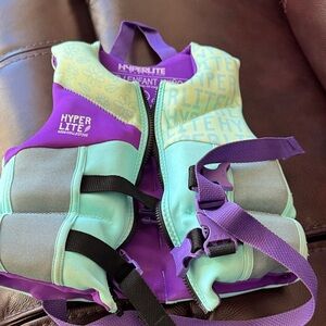 Kids Swim Vest - Purple and Green